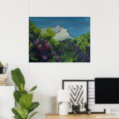 0035-la Ste Victoire in summer ポスター (ホームオフィス)