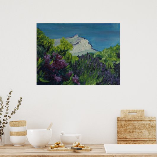 0035-la Ste Victoire in summer ポスター (キッチン)