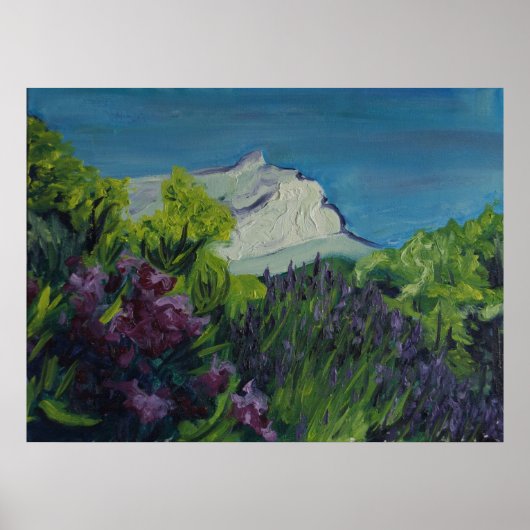 0035-la Ste Victoire in summer ポスター (正面)