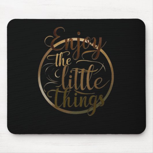 003 楽しむ Little Thingsのステッカー マウスパッド (正面)