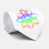 (003: 01)カラフルで白熱［赤熱］光を放つな原子-夜会服 ネクタイ (ロール)