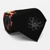 (003: 01)準正装カラフルで白熱［赤熱］光を放つな原子- ネクタイ (ロール)