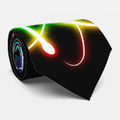 (003: 04)準正装カラフルで白熱［赤熱］光を放つな原子- ネクタイ (ロール)