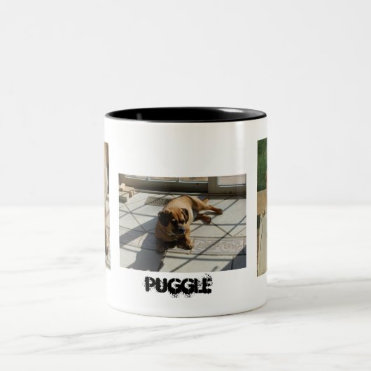 003、167、166のPuggleのマグ ツートーンマグカップ (中央)