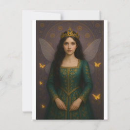 003_A fairy princess in emerald green. ポストカード