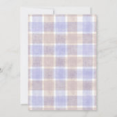 005 アイリス ウォーターカラー プライド ストーク ボーホー ベイビー シャワー 招待状 (裏面)