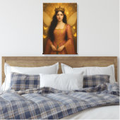 005_A fairy princess in rose pink. キャンバスプリント (インサイチュ (寝室))