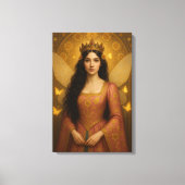 005_A fairy princess in rose pink. キャンバスプリント (正面)