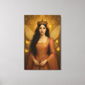 005_A fairy princess in rose pink. キャンバスプリント (正面)