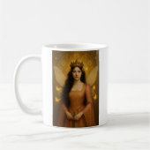 005_A fairy princess in rose pink. コーヒーマグカップ (左)