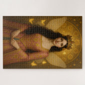 005_A fairy princess in rose pink. ジグソーパズル (横)