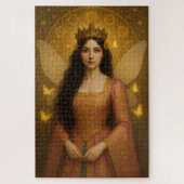 005_A fairy princess in rose pink. ジグソーパズル (縦)