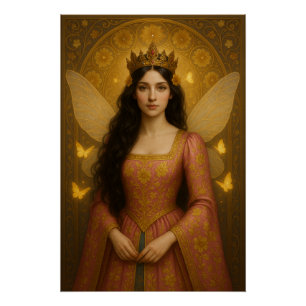 005_A fairy princess in rose pink. ポスター