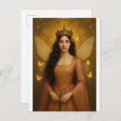 005_A fairy princess in rose pink. ポストカード (正面/裏面)