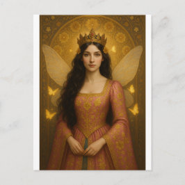 005_A fairy princess in rose pink. ポストカード