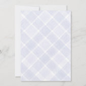 005 Iris Plaid Umbrella Baby Sprinkle Shower 招待状 (裏面)