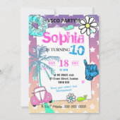 00610代の若者ガールのパーティーvscoトレンドをテーマ (正面)