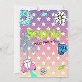 00610代の若者ガールのパーティーvscoトレンドをテーマ (裏面)