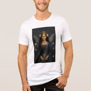 006_A fairy princess in royal blue. トライブレンドTシャツ
