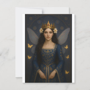 006_A fairy princess in royal blue. ポストカード