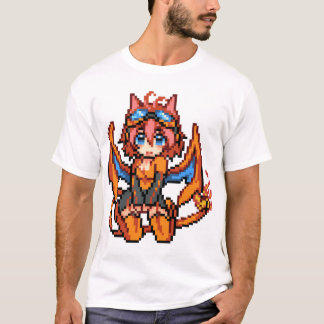 006 CHARIZARD Girl Spriteピクセルアート – 完全なPOKEDEX! Tシャツ