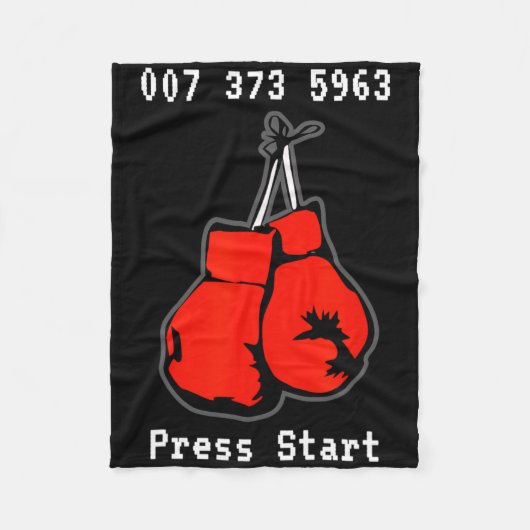 007 373 5963 The Dream Fight Video Game Code Boxin フリースブランケット (正面)