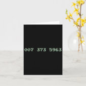 007 373 5963 Video Game Code 1987 80's Retro Games カード (黄色い花)