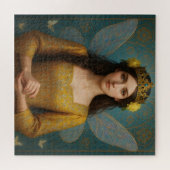 007_A fairy princess in golden yellow. ジグソーパズル (横)