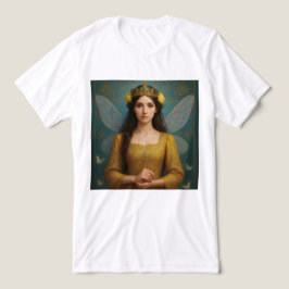 007_A fairy princess in golden yellow. トライブレンドTシャツ