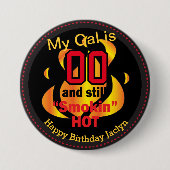 00、まだホット煙 |第00誕生日 缶バッジ (正面)