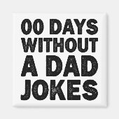 00 日間パパのジョークなし クールな父親 皮肉屋 マグネット (正面)