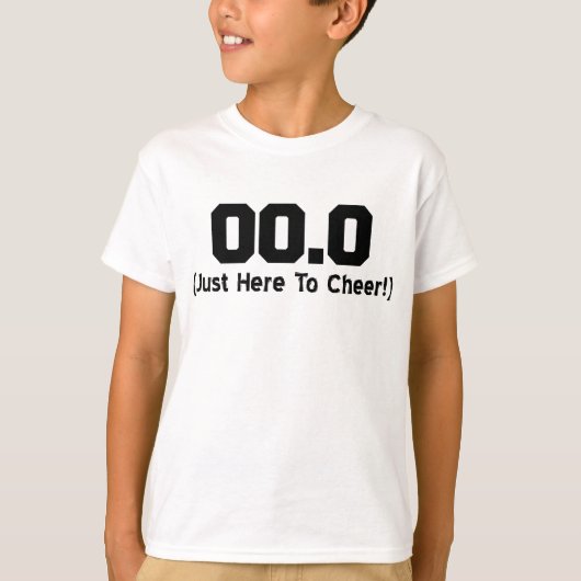 00.0ちょうどここに連続した見物人を元気づけるため Tシャツ (正面)