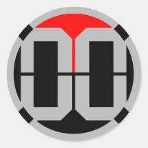 00 LvL 1.5インチステッカー