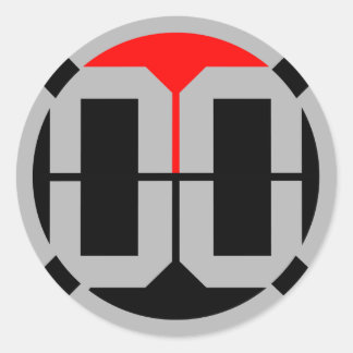 00 LvL 1.5インチステッカー ラウンドシール