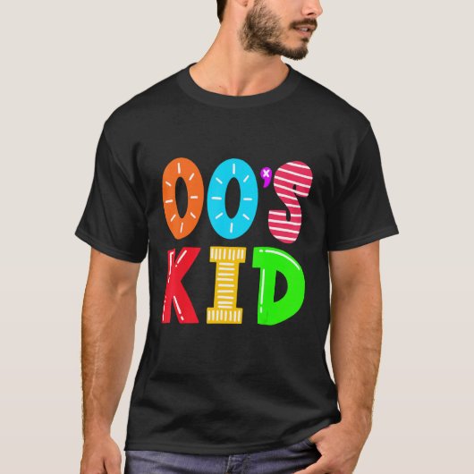 00's Kid服装女性メンズヴィンテージレトロ2000's Kid Tシャツ (正面)