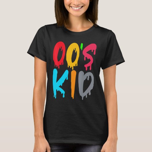 00's Kid服装女性メンズヴィンテージレトロ2000's Kid Tシャツ (正面)
