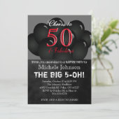 00th ブラックバルーンバースデーパーティー 招待状 (スタンド正面)