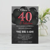 00th ブラックバルーンバースデーパーティー 招待状 (スタンド正面)