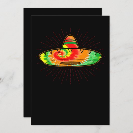 01シンコデマヨ絞り染めソンブレロ絞り染めソンブレロ セーブザデート (正面/裏面)