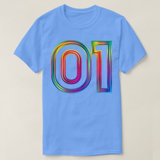 01スペクトルのアウトライン Tシャツ (デザイン正面)