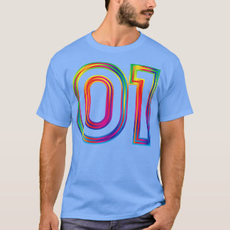 01スペクトルのアウトライン Tシャツ