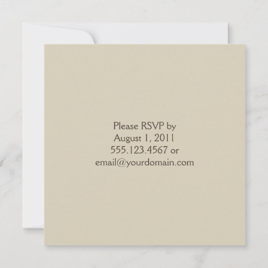 01ブラウンタンクリームダマスクドットポス結婚ト 招待状 (裏面)