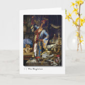 01マジシャンタロットグリーティングカード カード (黄色い花)