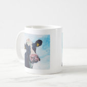 01人の。0254人のアイルランド人のFriesian牛を脅かさないで下さい コーヒーマグカップ (正面左)