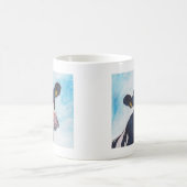 01人の。0254人のアイルランド人のFriesian牛を脅かさないで下さい コーヒーマグカップ (中央)