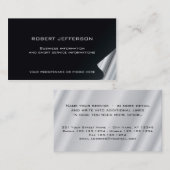 01名刺のエレガントな白黒の弁護士の法律 名刺 (正面/裏面)