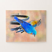 010人のブルーバード愛パズル11x14の子供 ジグソーパズル (横)