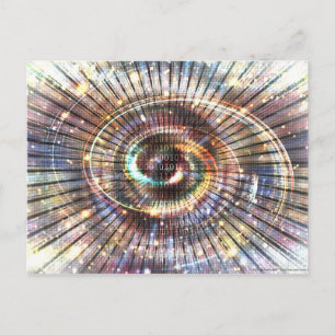 0100101010001101 （パート2）  コードバイナリサイバースペース ポストカード