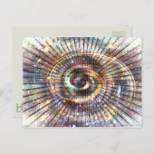 0100101010001101 (part 2) | バイナリサイバースペースのコード ポストカード (正面/裏面)