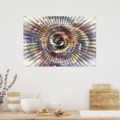 0100101010010101 (part 2) |バイナリCyberspace ポスター (キッチン)